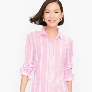 Talbots CLASSIC COTTON SHIRT - DELICATE STRIPE